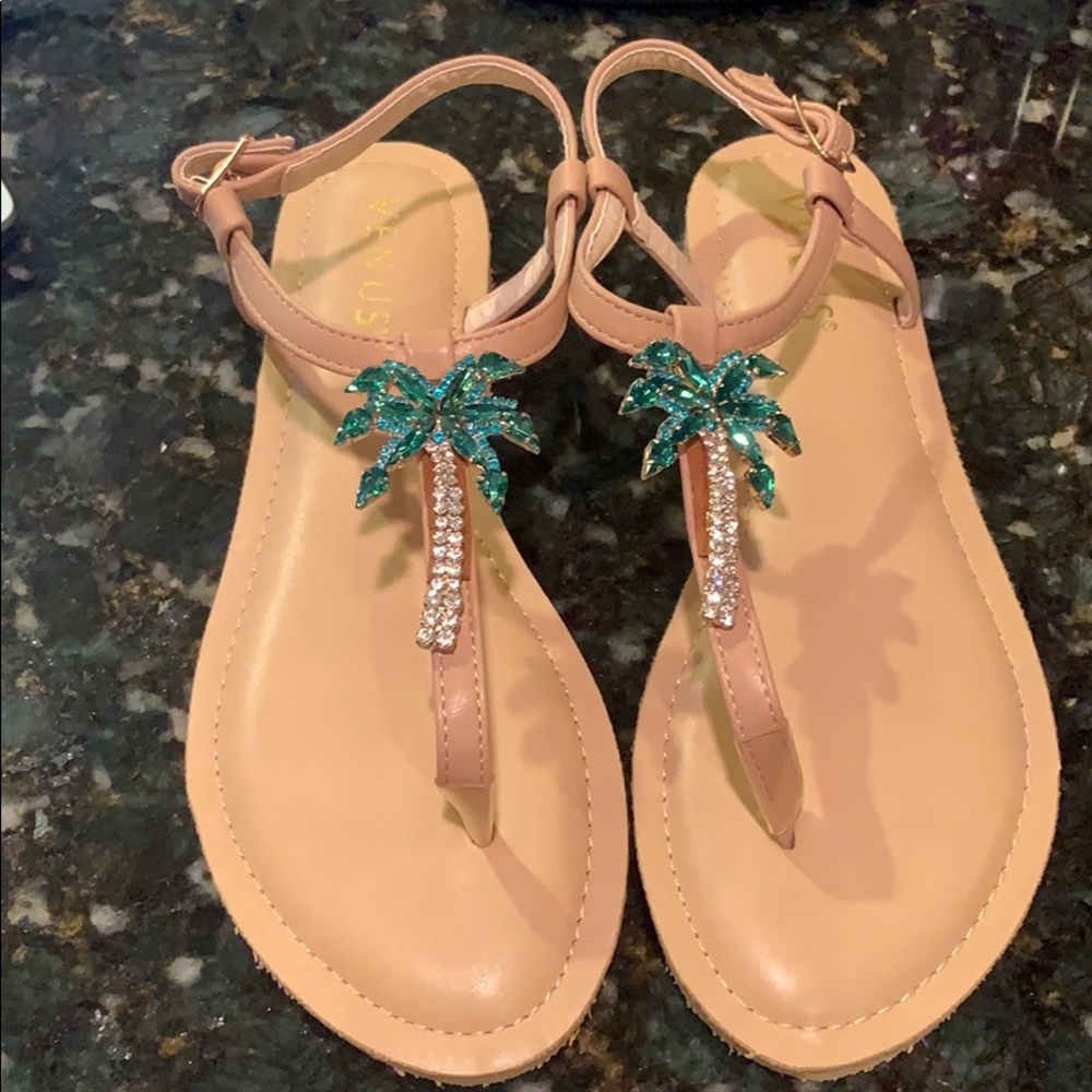 Venus palm tree sandals (New)